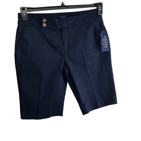CHAPS NAVY‎ BLUE SHORTS SZ 6 NEW WITH TAG - Picture 4 of 8